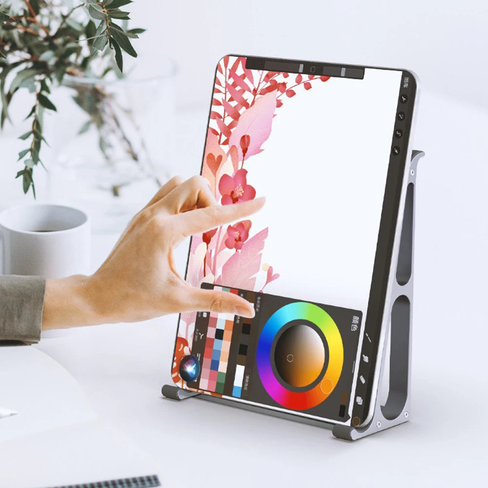 2-in-1 Laptop Vertical Stand Aluminium Alloy Fordable Support Stand Detachable Ergonomic Notebook Stand for 11-17.4 Inch Macbook